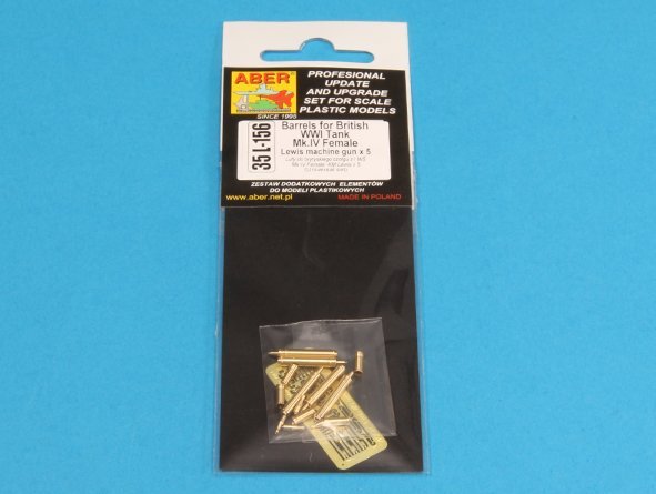 Aber 35L-156 Barrels for British WWI Tank Mark IV – Female 1/35 – Bild 10
