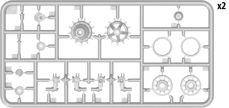 MiniArt 37060 T-62 WHEELS SET 1/35 – image 3