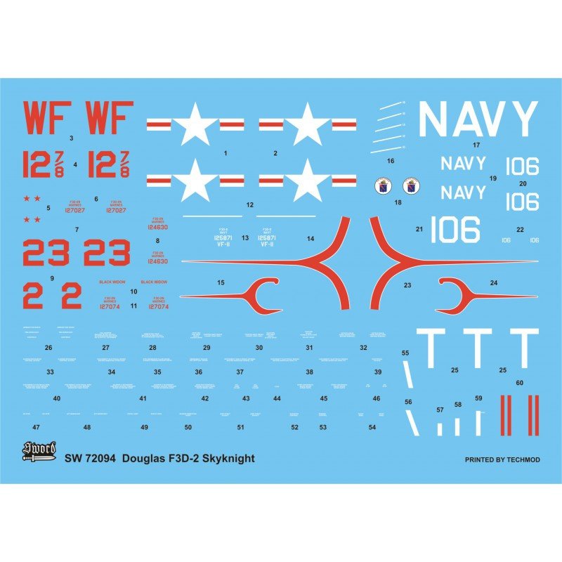 Sword 72094 F3D-2 Skyknight VF-11/VMF(N)513 1/72 – immagine 5