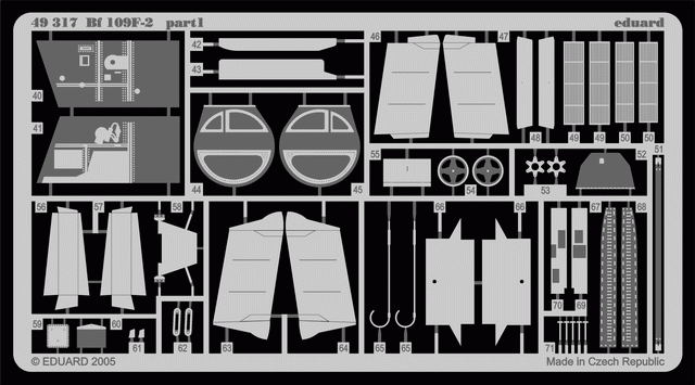 Eduard 49317 Bf 109F-2 1/48 Hasegawa – immagine 2