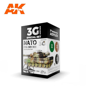 AK Interactive AK11658 3G COULEURS OTAN, ENSEMBLE 3 x 17 ml