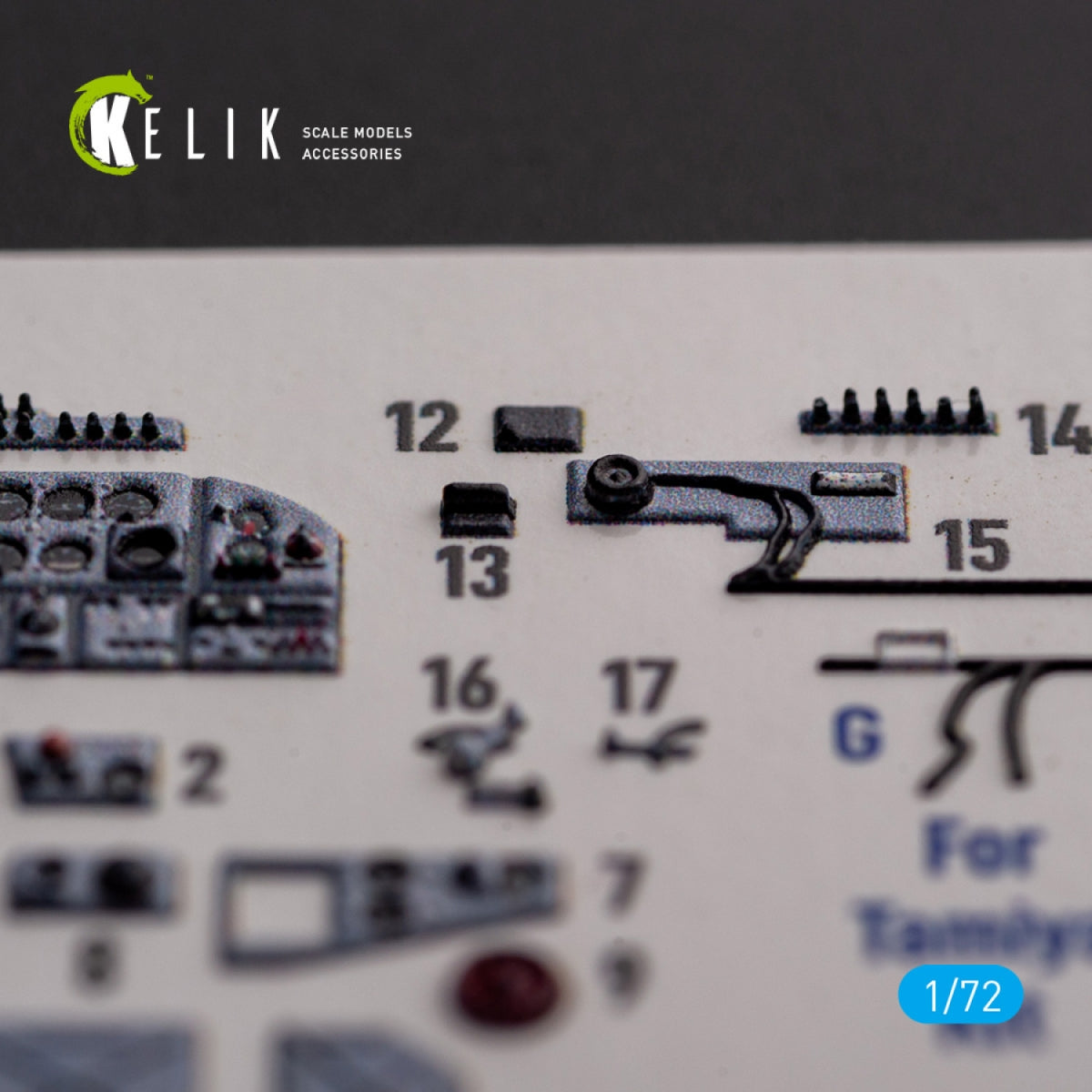 KELIK K72138 Il-2 Shturmovik - stickers 3D intérieurs pour kit Tamiya 1/72 – image 5