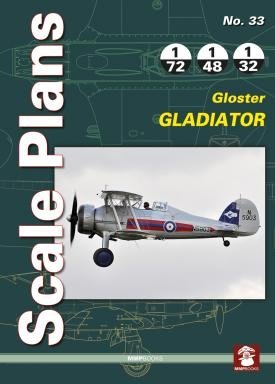 Plans à l&amp;#39;échelle MMP Book 81258 n° 33 Gloster Gladiator EN