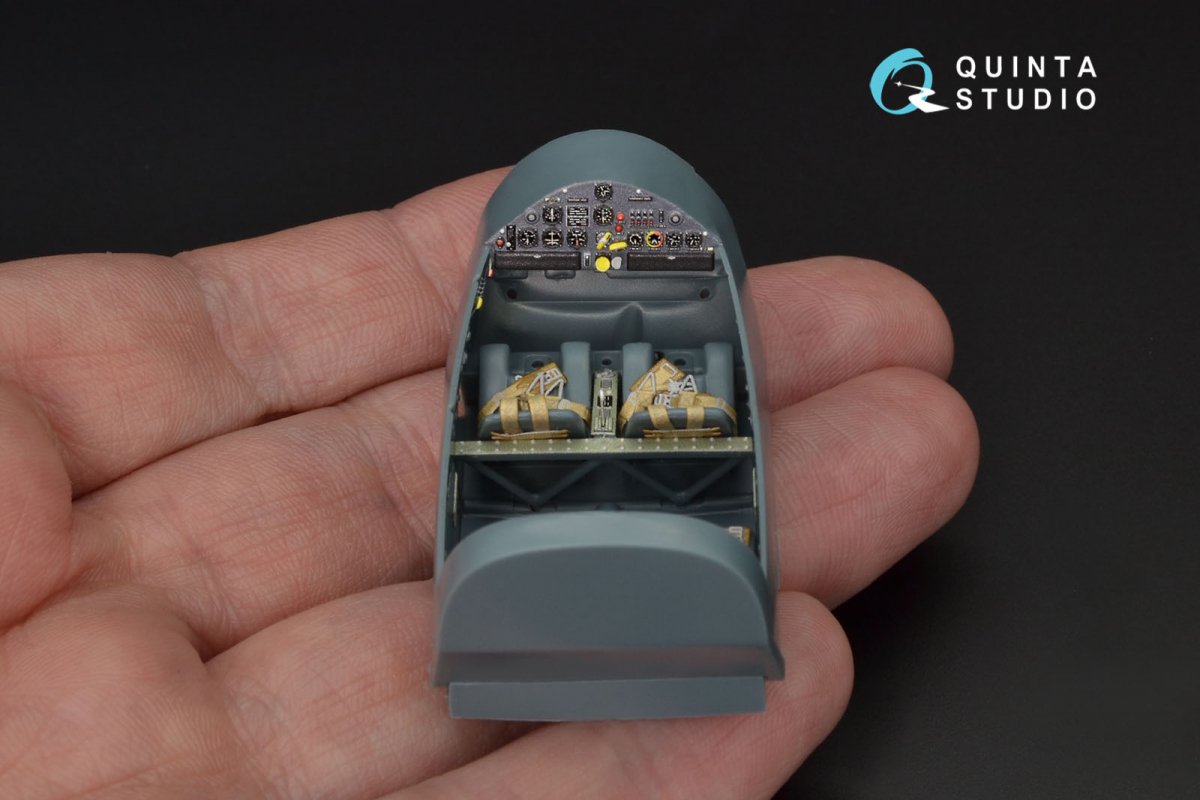 Quinta Studio QD48125 Bf108 3D-Printed &amp;amp; coloured Interior on decal paper (Eduard) 1/48 – Bild 5