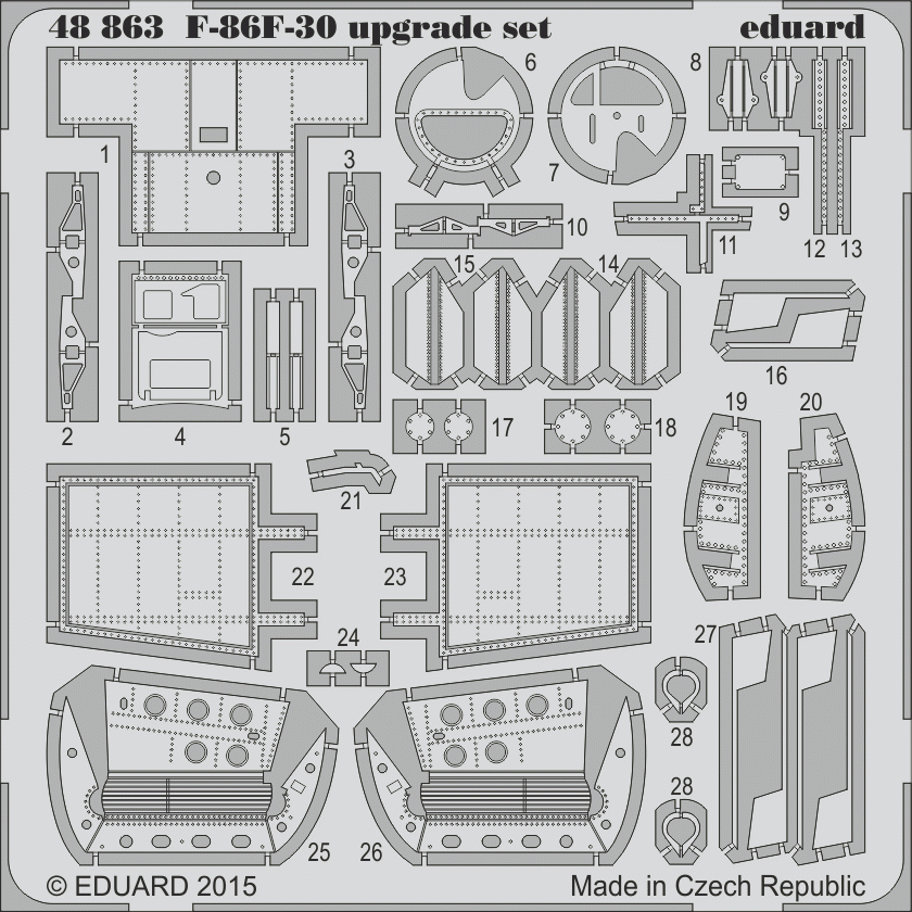 Kit de mise à niveau Eduard 48863 F-86F-30 au 1/48 EDUARD