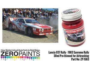 Peinture rouge Zero Paints ZP-1563 Lancia 037 Rally « Rallye de Sanremo 1983 » 30 ml