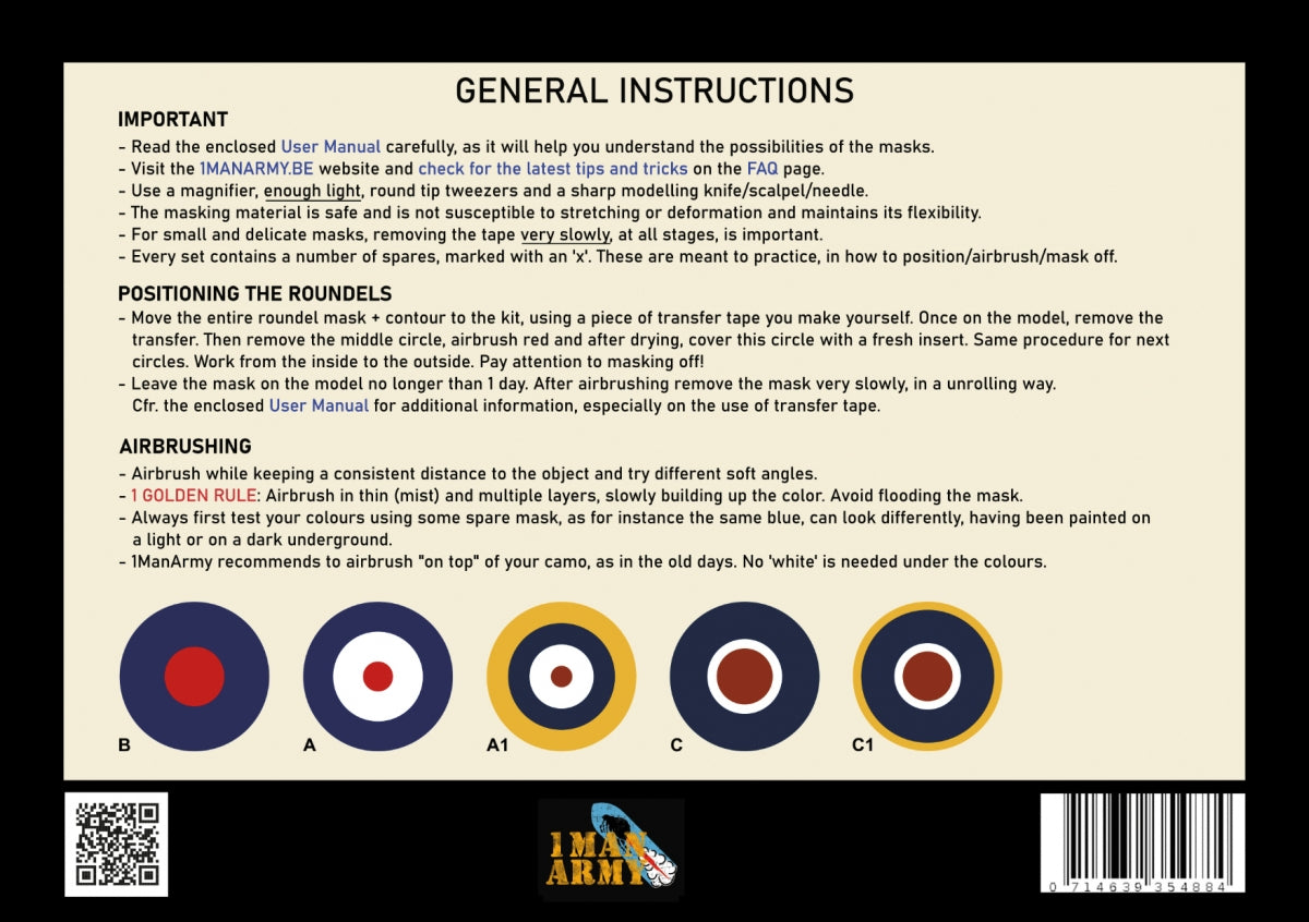 1 Man Army 48GEN522 RAF Roundels Hurricane Mk I/II 1/48 – Bild 2