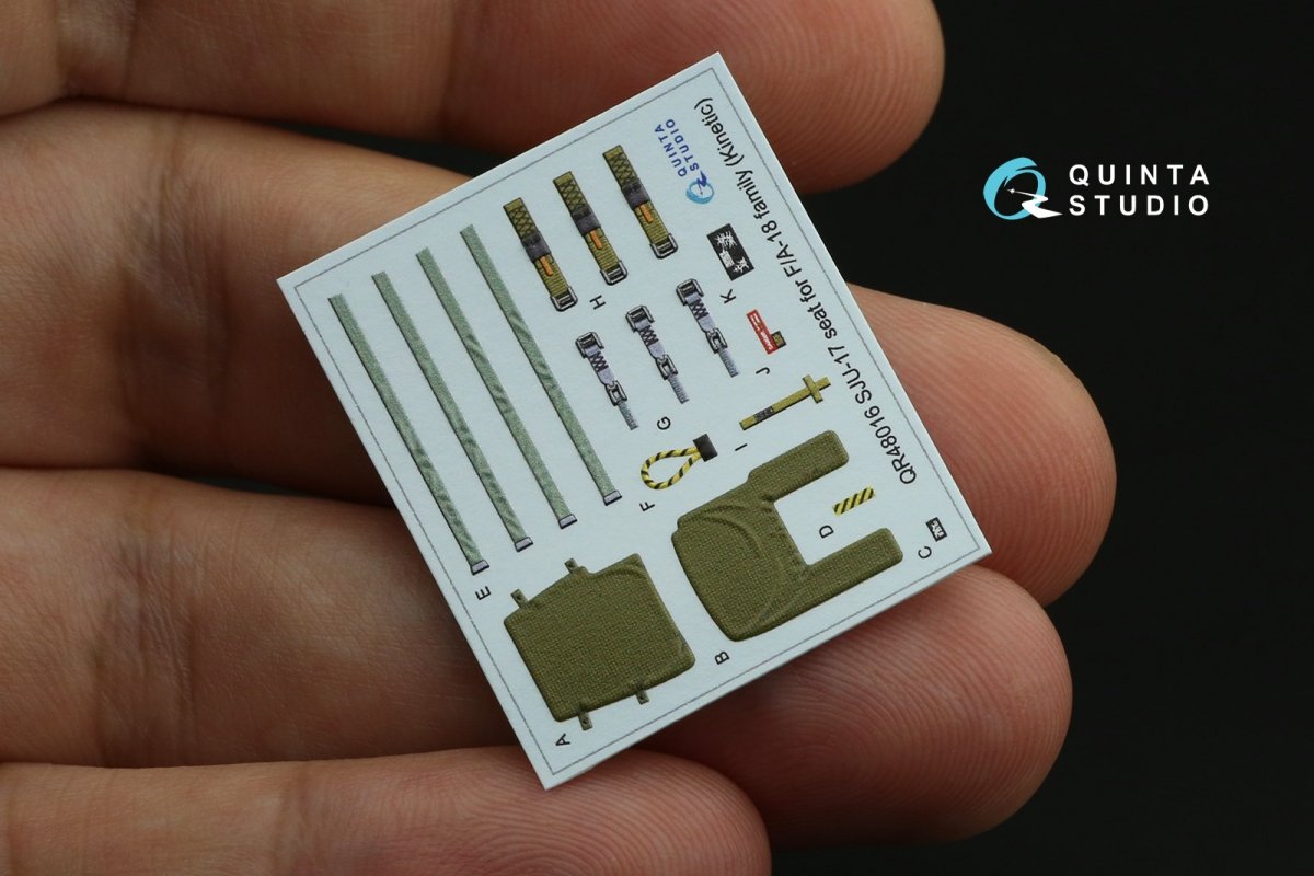 Quinta Studio QR48016 SJU-17 ejection seat for F/A-18 family (Kinetic) 1/48 – immagine 5