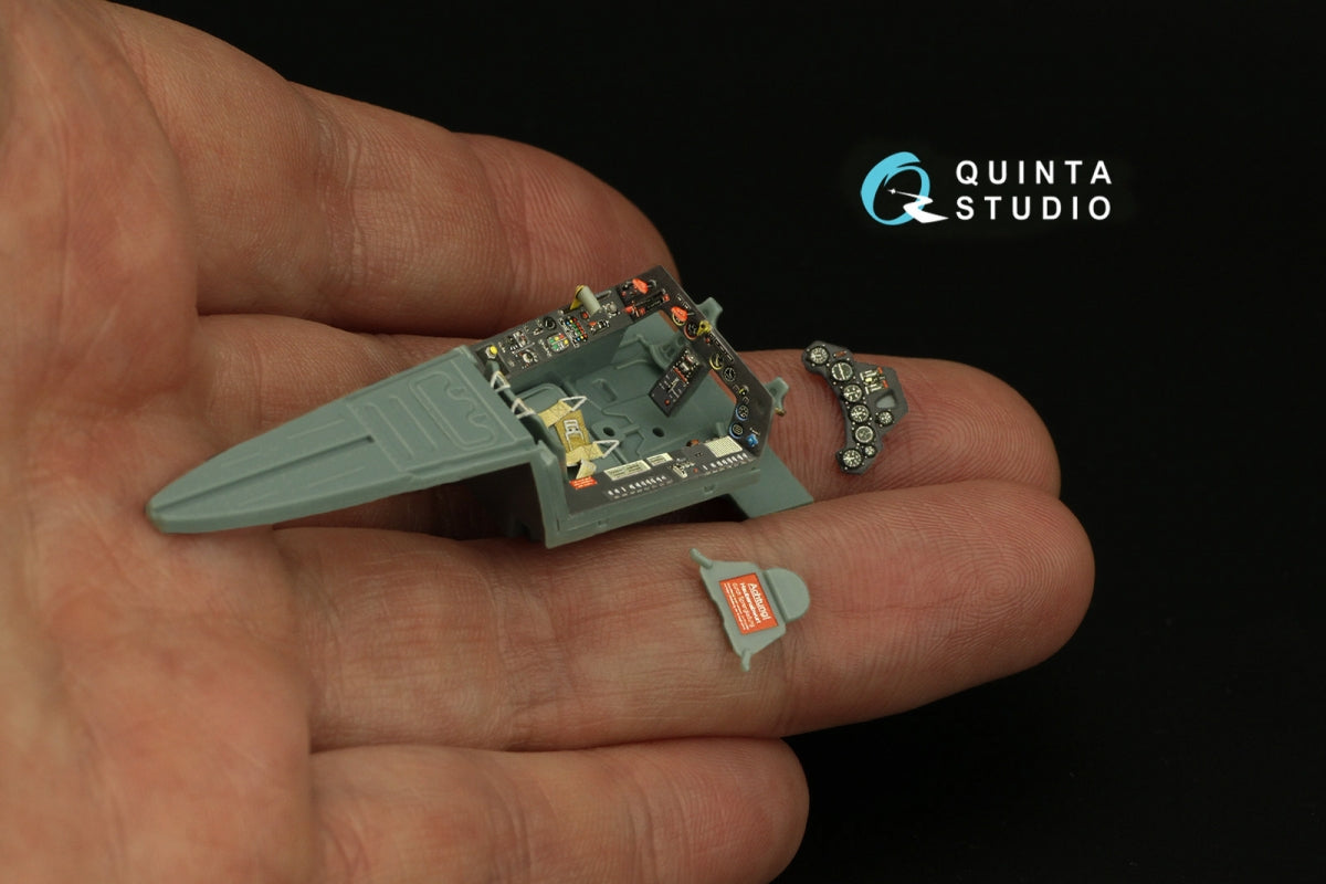 Intérieur imprimé en 3D et coloré sur papier décalcomanie Quinta Studio QD48315 Fw 190A-5/6 (Eduard) 1/48 – image 9