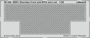 Eduard 36408 M551 Sheridan front anti-RPG wire net 1/35 TAMIYA