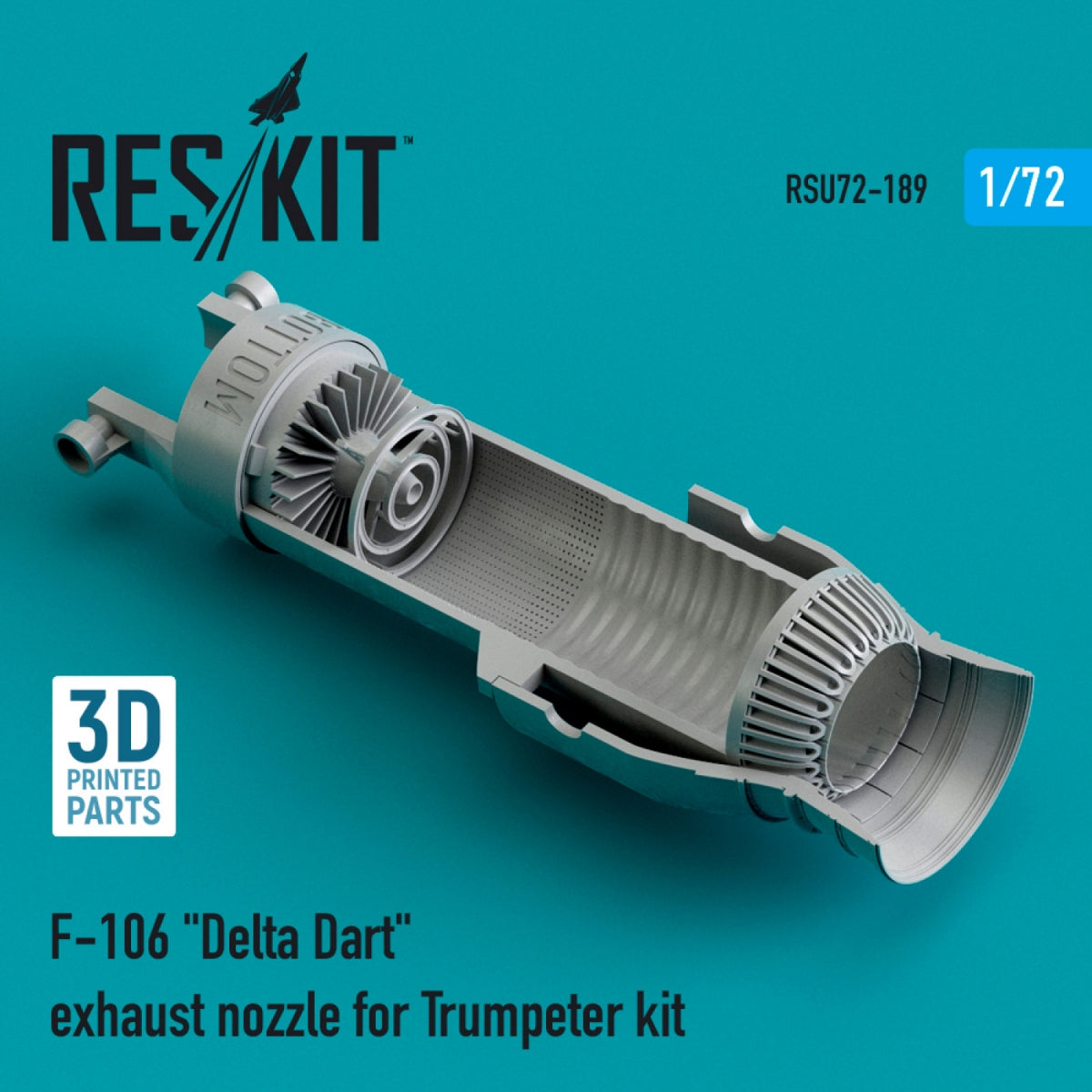 RESKIT RSU72-0189 F-106 &amp;quot;DELTA DART&amp;quot; EXHAUST NOZZLE FOR TRUMPETER KIT (3D PRINTED) 1/72 – Bild 2
