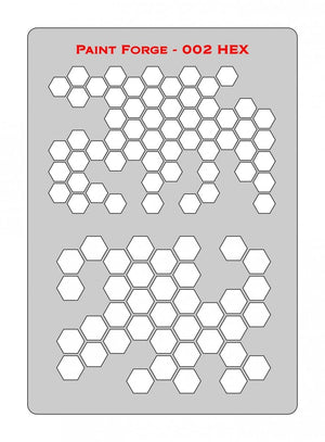 Pochoir Paint Forge PFST002L - HEXAGONAL 2