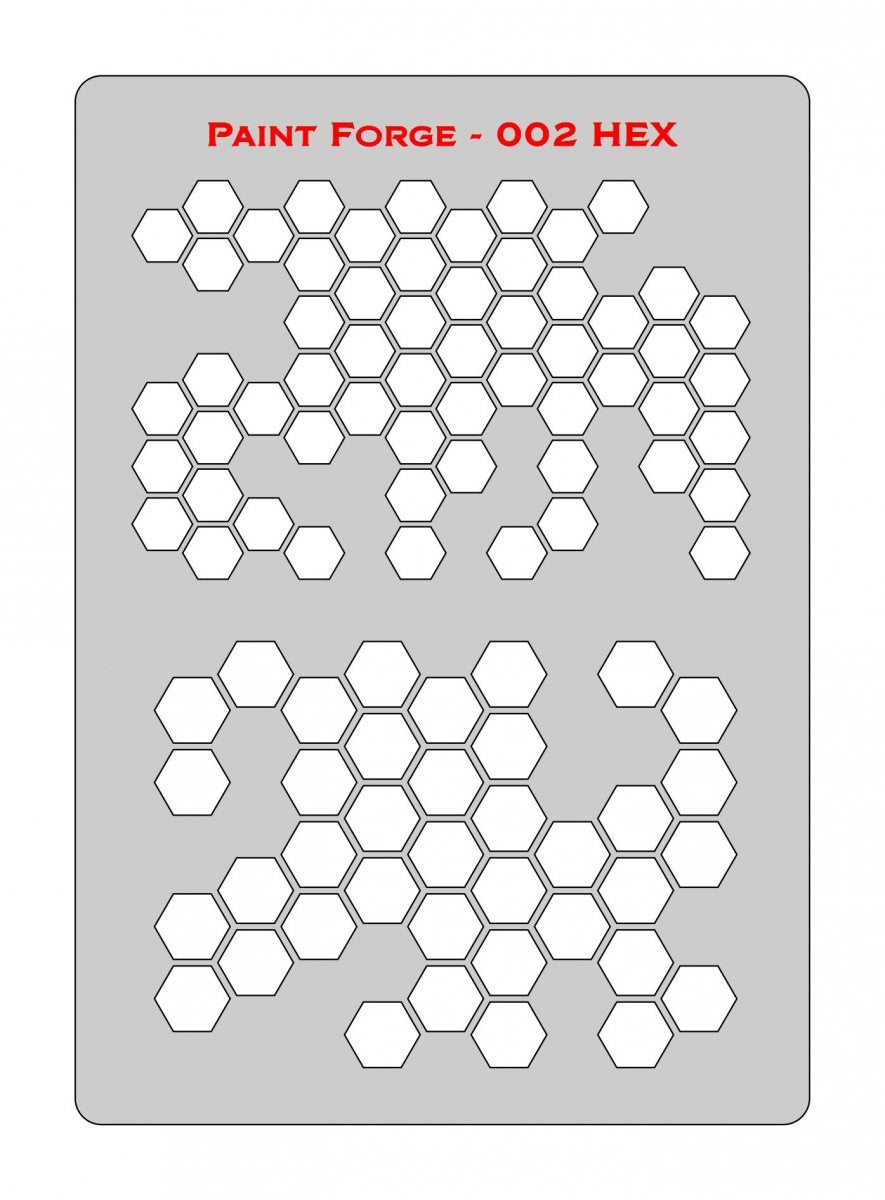 Pochoir Paint Forge PFST002L - HEXAGONAL 2