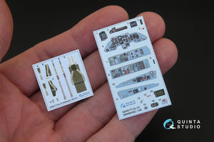 Quinta Studio QD48173 Su-33 3D-Printed &amp;amp; coloured Interior on decal paper (for Minibase kit) 1/48 – imagen 2