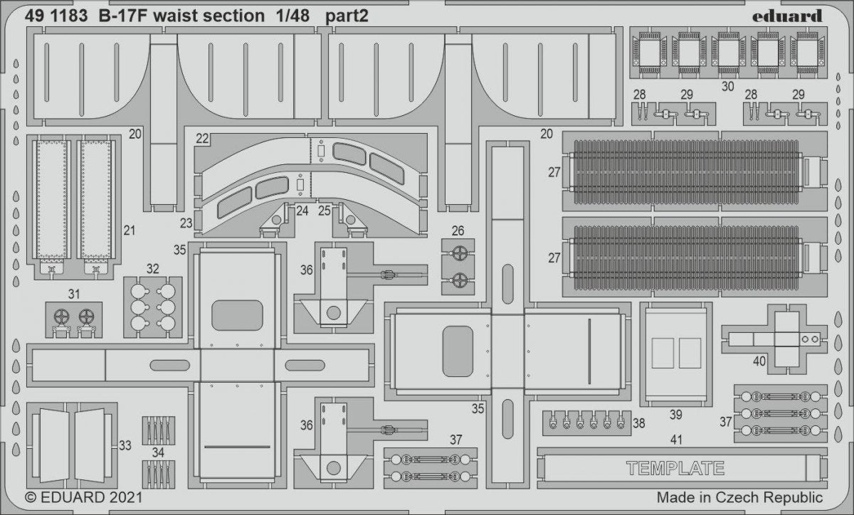 Eduard 491183 B-17F waist section HKM 1/48 – Bild 2