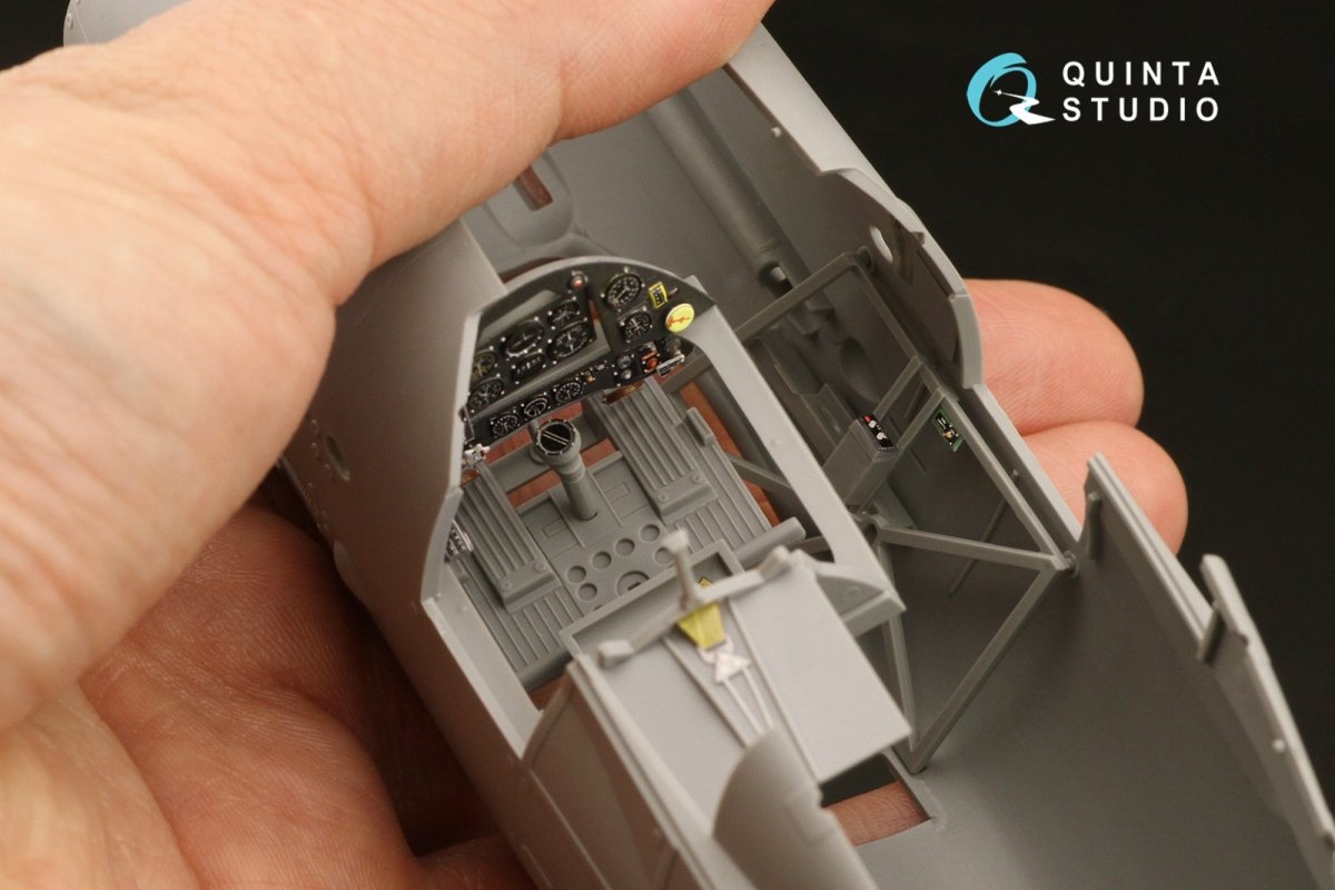 Quinta Studio QD32135 Gloster Gladiator Mk II 3D-Printed &amp;amp; coloured Interior on decal paper (ICM) 1/32 – Bild 6