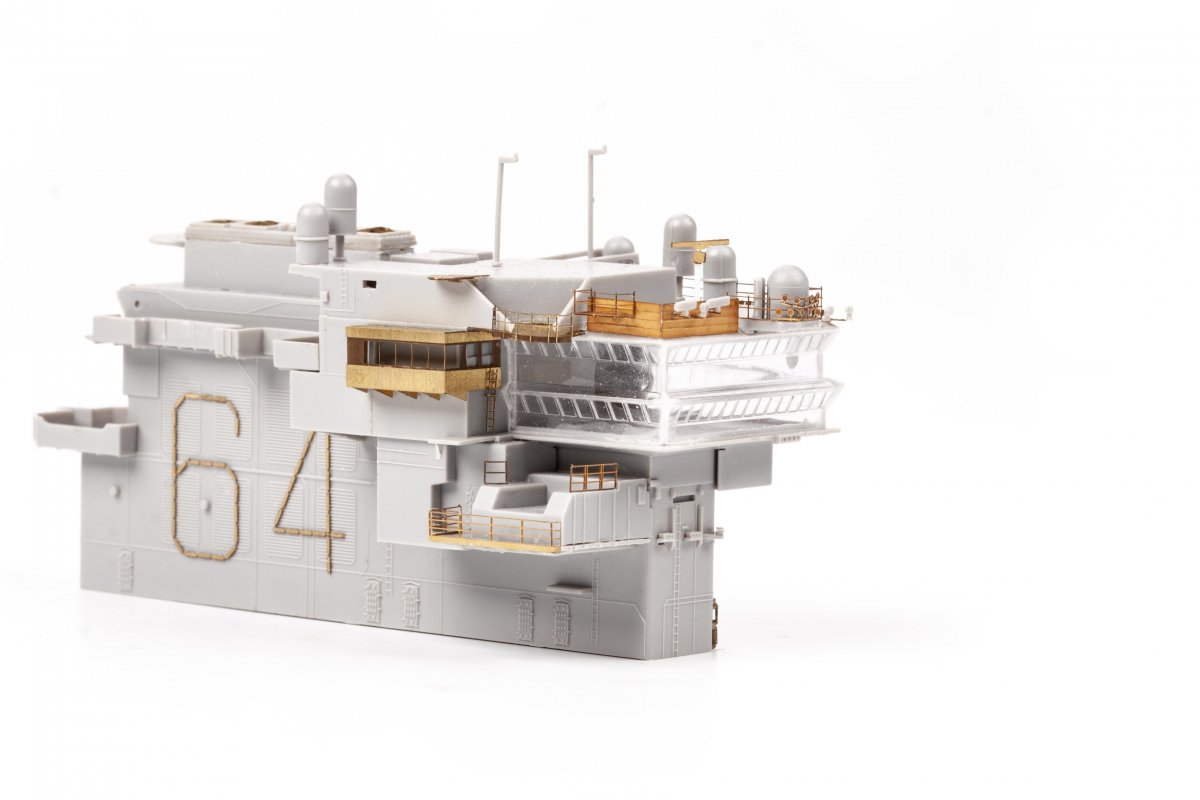 Eduard 53285 USS Constellation CV-64 part 5 - island TRUMPETER 1/350 – immagine 5