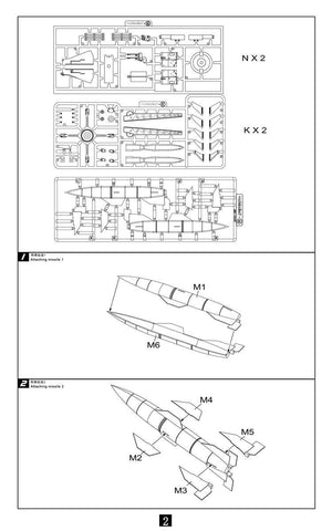 Modelcollect UA72141 German WWII Wasserfall Ferngelenkte Flakrakete 1+1 pack 1/72 – zdjęcie 4