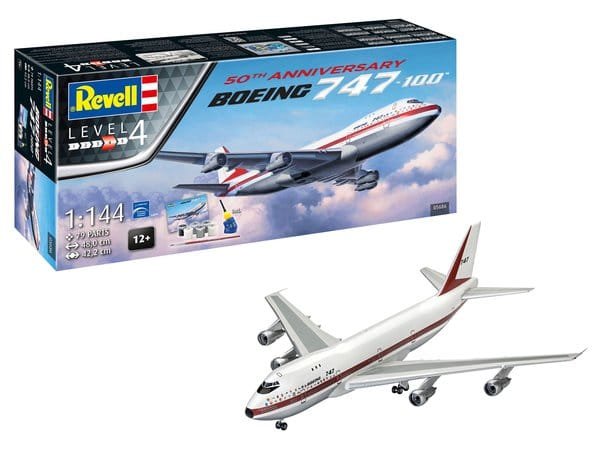 Revell 05686 Boeing 747-100 50th Anniversary 1/144 – immagine 2