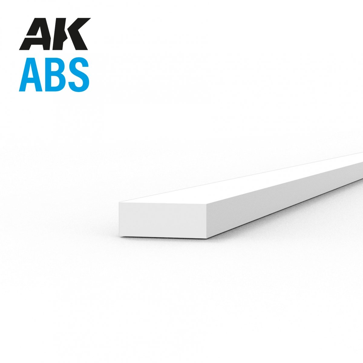AK Interactive AK6715 STRIPS 0.75 X 2.00 X 350MM – ABS STRIP – 10 UNITS PER BAG