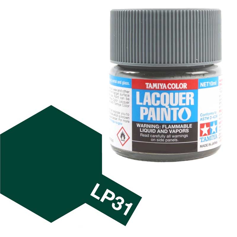 Tamiya 82131 LP-31 Lacquer Paint Dark green 2 (IJN) 10ml