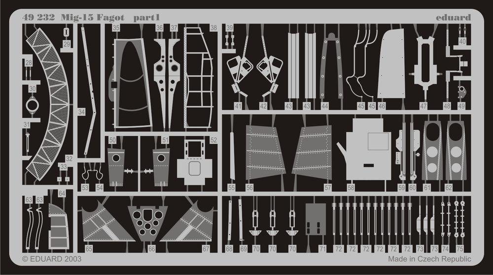 Eduard 49232 MiG-15 Fagot 1/48 Trumpeter – immagine 2