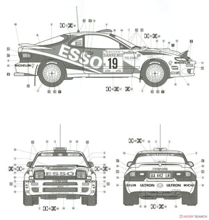 Hasegawa 20466 Toyota Celica Turbo 4WD Grifone 1994 San Remo Rally 1/24 – zdjęcie 9