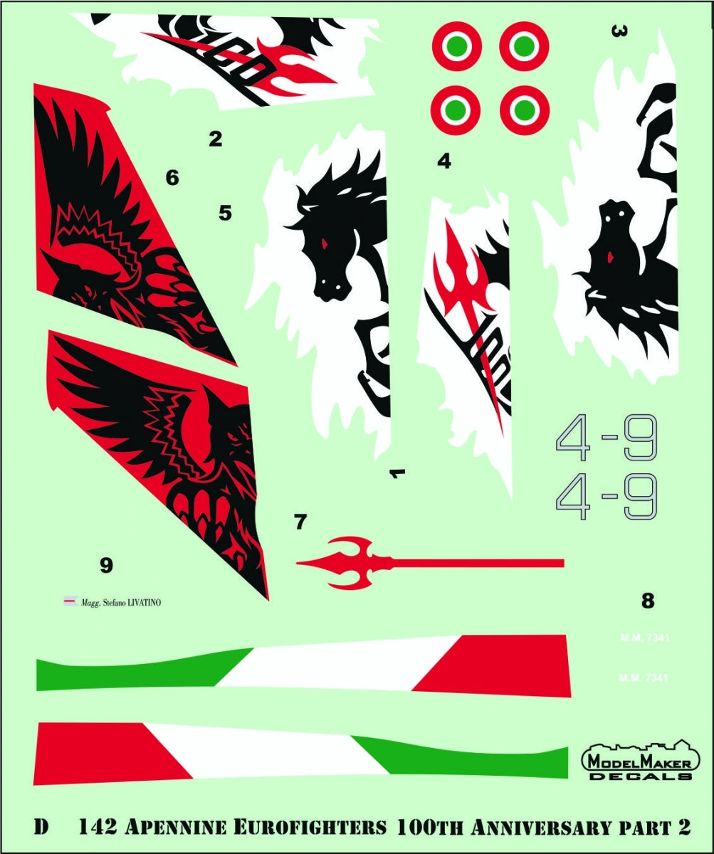 ModelMaker Decals D48142 Apennine Eurofighters Part II 1/48 – imagen 2