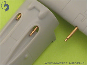 Master AM-72-009 Bf 109 E3 - E9, Ensemble d&amp;#39;armement T (embouts MG 17, canons MG FF) – image 3
