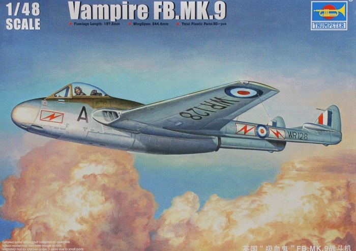 Trumpeter 02875 Vampire FB.MK.9 1/48