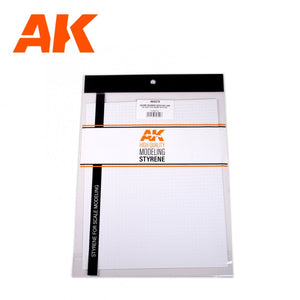 AK Interactive AK6579 SQUARE PAVEMENT BRICK BIG 5 MM / .196 SHEET 245 X 195MM / 9.64 X 7.68 “ TEXTURED STYRENE SHEET – 1 UNIT – imagen 2