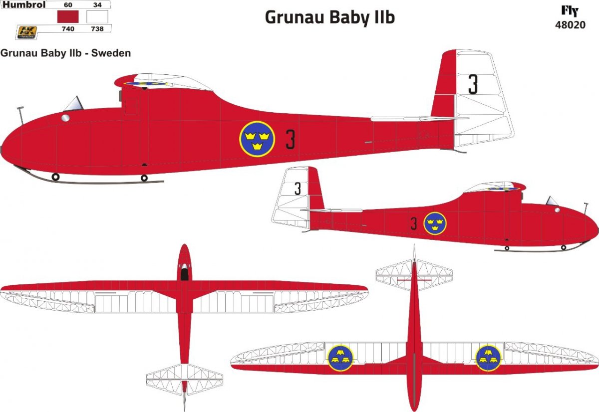 Fly 48020 Grunau Baby IIB Sweden 1/48 – Bild 3