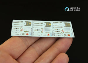 Quinta Studio QD48055 F-4J 3D-Printed &amp;amp; coloured Interior on decal paper (for ZM SWS kit) 1/48 – immagine 3