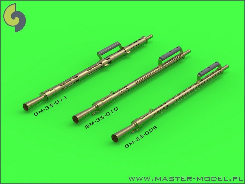 Master GM-35-009 KPV - Russian 14,5mm heavy machine gun - elongated cooling slots - used on ZPU-1/2/4 anti-aircraft systems (1pc) 1/35 – immagine 2
