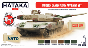 Hataka HTK-AS84 Modern Danish Army AFV paint set 6x17ml – imagen 2
