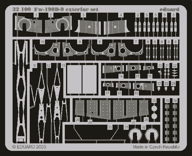 Eduard BIG3201 Fw 190D 1/32 Hasegawa – imagen 4