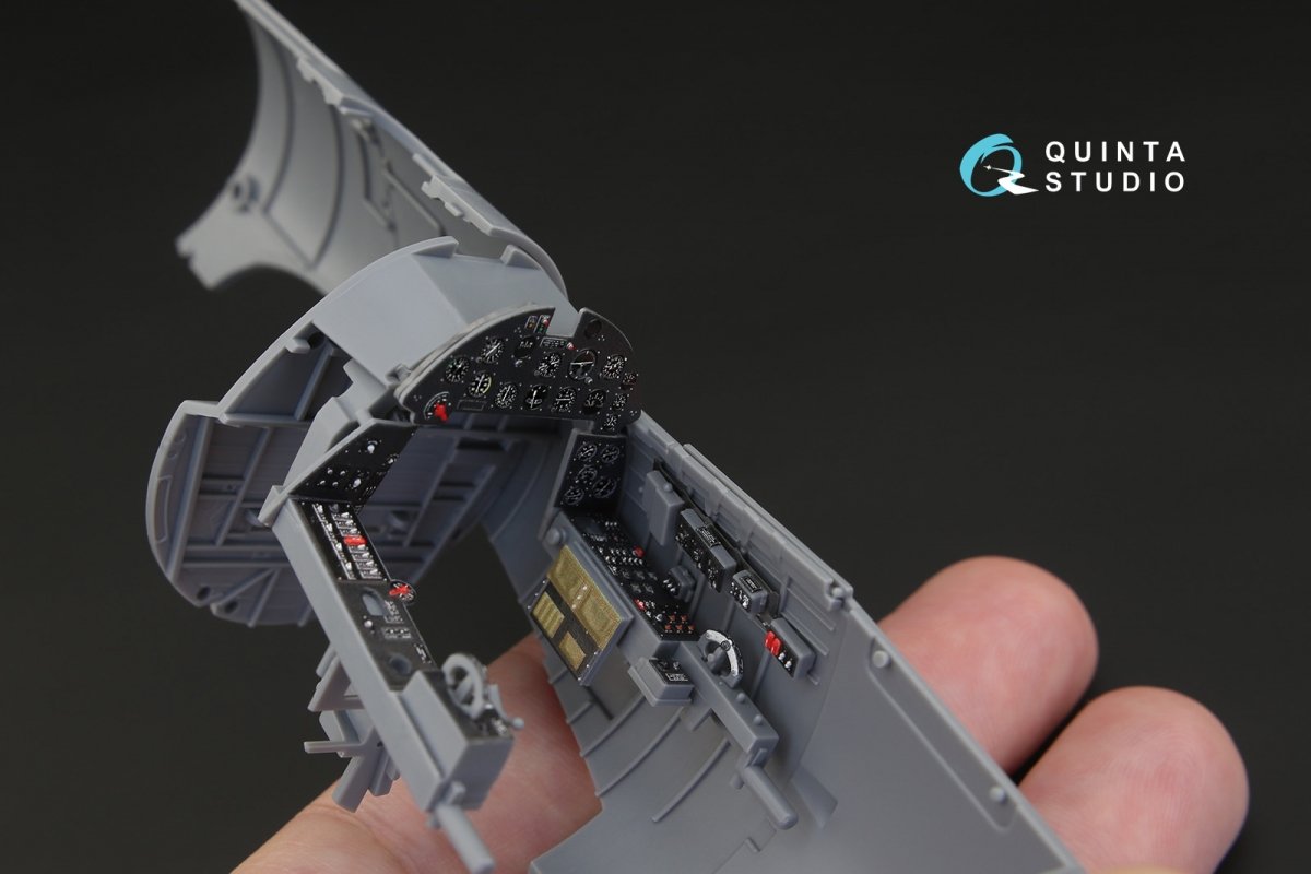 Quinta Studio QD32015 F4U-1 Corsair (Bird cage) 3D-Printed &amp;amp; coloured Interior on decal paper (for Tamiya kit) 1/32 – Bild 3