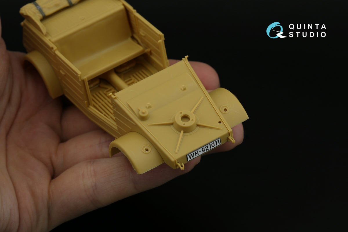 Intérieur imprimé en 3D et coloré sur papier décalcomanie Quinta Studio QD35143 Kubelwagen Type 82 (Hero) 1/35  – image 6