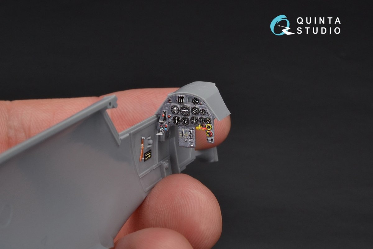 Quinta Studio QD48104 Bf 109G-6 3D-Printed &amp;amp; coloured Interior on decal paper (for Zvezda kit) 1/48 – immagine 6