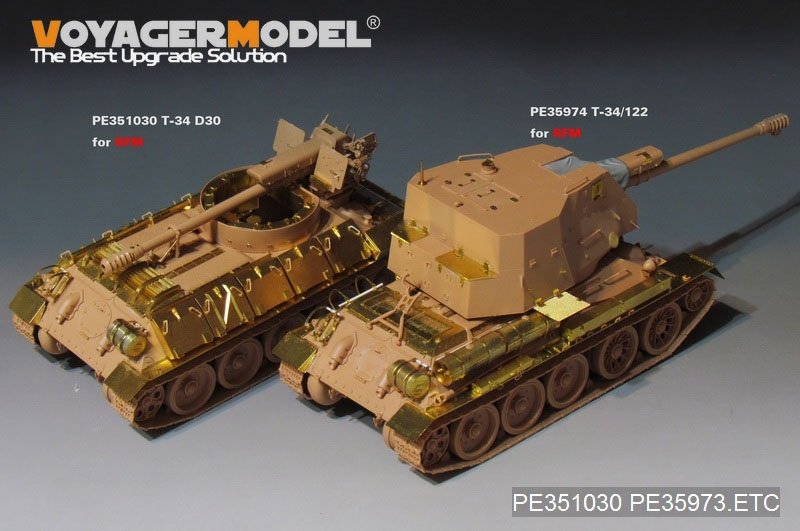 Voyager Model PE35973 Egyptain T-34/122 S.P.G Basic For RFM 5013 1/35 – immagine 20