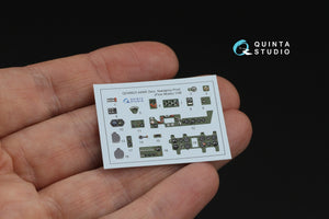 Quinta Studio QD48625 A6M5 Zero, Nakajima Prod. 3D-Printed &amp; coloured Interior on decal paper (Fine Molds) 1/48