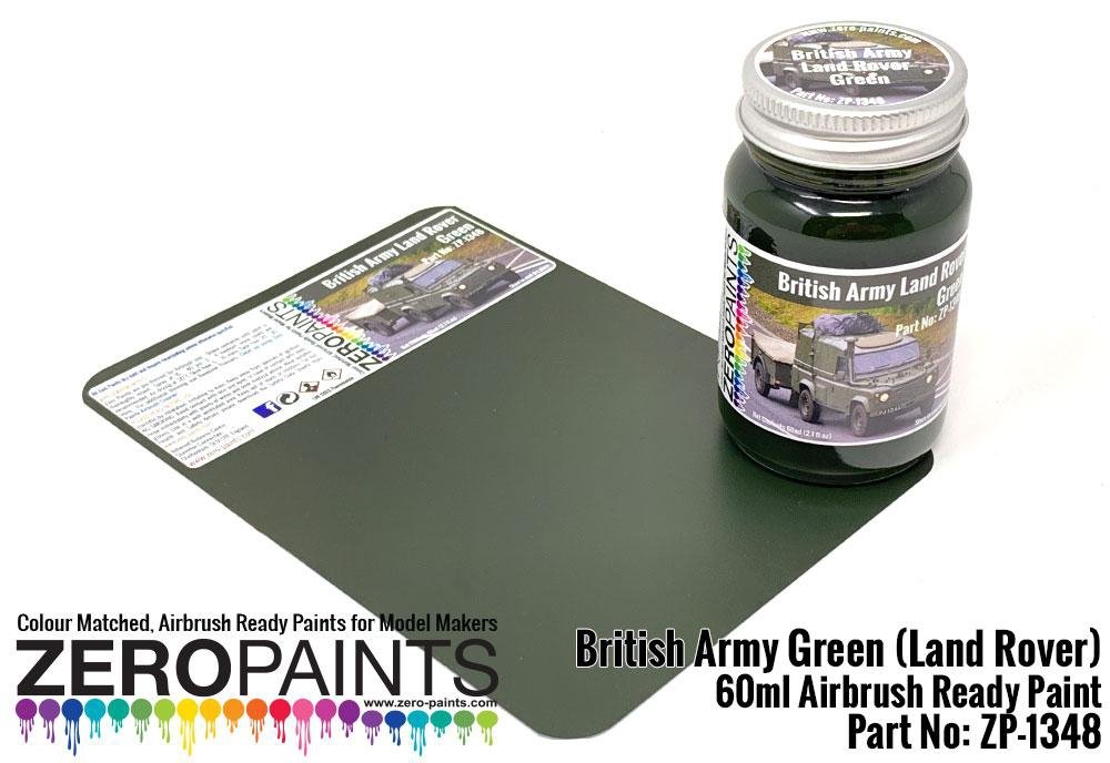 Zero Paints ZP-1348 British Army Green (Land Rovers) Paint 60ml – immagine 2
