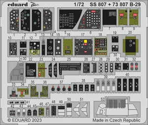 Eduard 73807 B-29 interior HOBBY 2000, ACADEMY 1/72