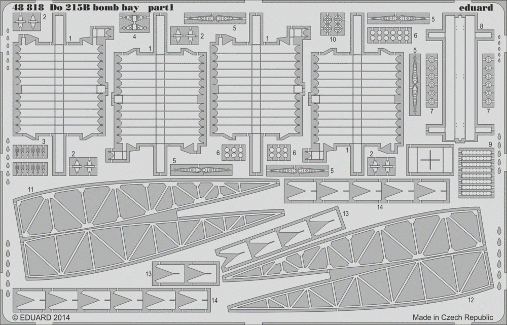 Eduard 48818 Do 215B bomb bay 1/48 ICM – zdjęcie 2
