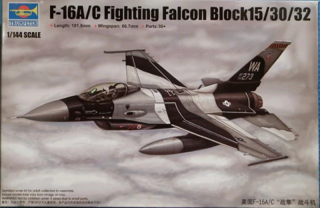 Trumpeter 03911 F-16A/C Fighting Falcon Block 15/30/32 1/144 – immagine 3