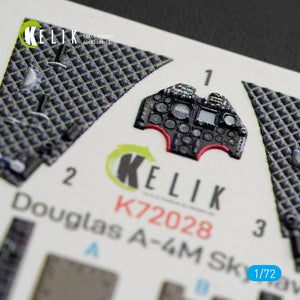 KELIK K72028 A-4M &amp;quot;SKYHAWK&amp;quot; INTERIOR 3D DECALS FOR FUJIMI/HOBBY 2000 KIT 1/72 – zdjęcie 2