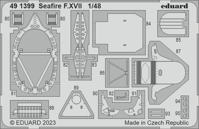 Eduard 491399 Seafire F. XVII Airfix 1/48 – immagine 2