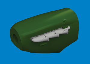 Eduard 672409 Spitfire Mk. V three-stacks exhaust fishtail PRINT Tamiya 1/72 – imagen 2