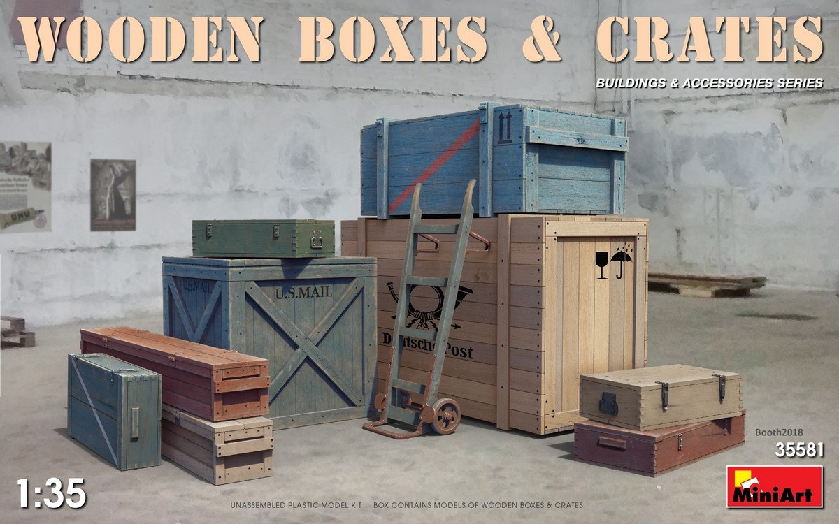MiniArt 35581 Wooden Boxes &amp;amp; Crates 1/35