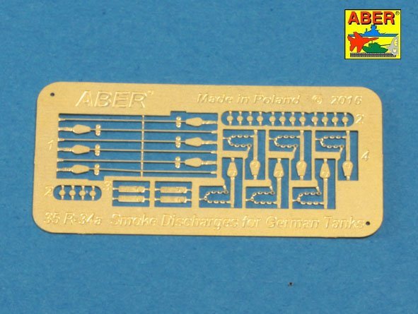 Aber R-34 Smoke Discharges for German Tanks like Tiger I, Panther A/D, Panzer IIIL, Panzer IVG, Luchs, Puma 1/35 – Bild 5